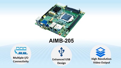 Advantech Launches Mini-ITX AIMB-205 to Support 6th & 7th Generation Intel® Core Processors for Self-Service Applications